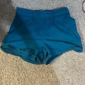 All in Motion Blue Athletic Shorts High-Waisted Stretch